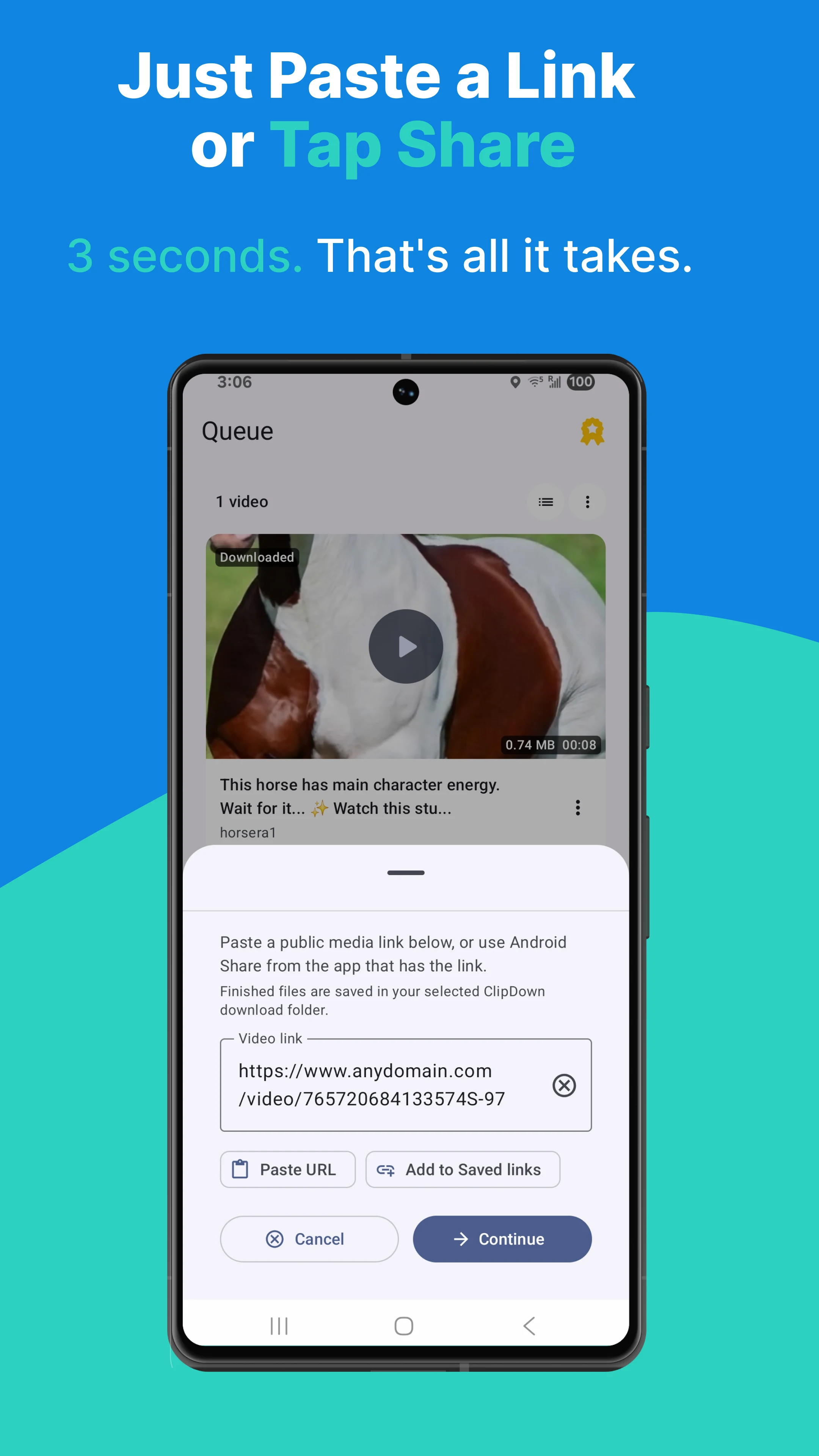 ClipDown: Smart Video Saver screenshot