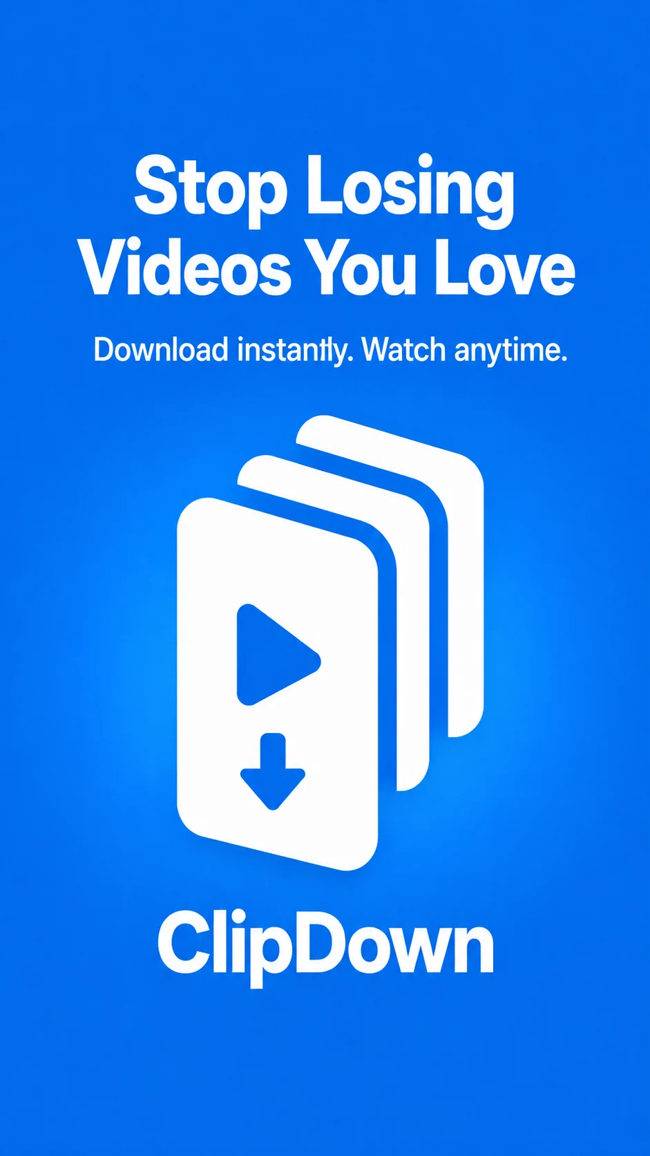 ClipDown: Smart Video Saver screenshot