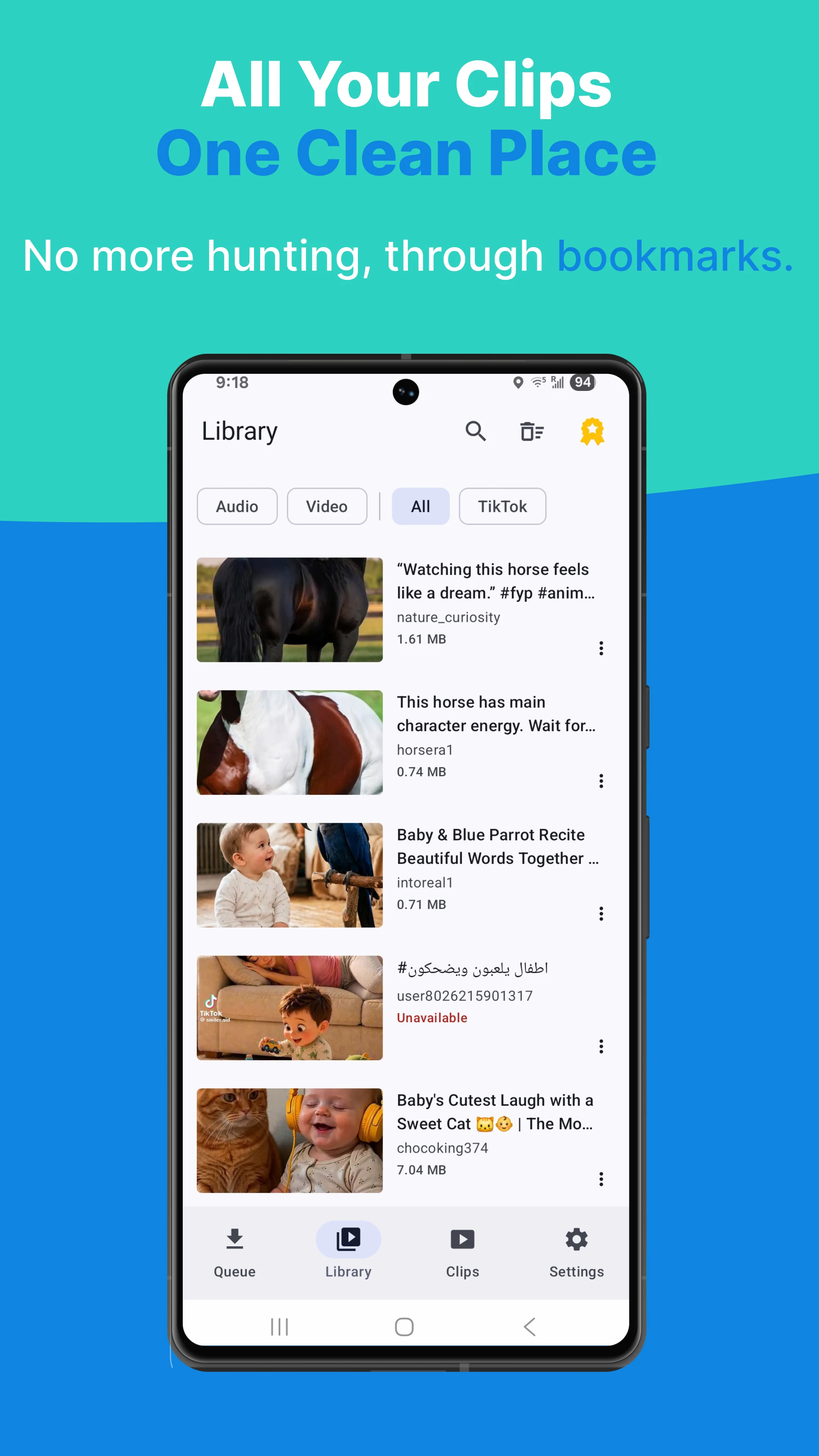 ClipDown: Smart Video Saver screenshot